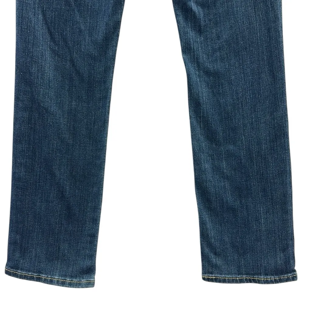 Levis Mid Rise Slim Stretch Denim Medium Wash Blue Jeans Womens 26 x 30 - Image 6