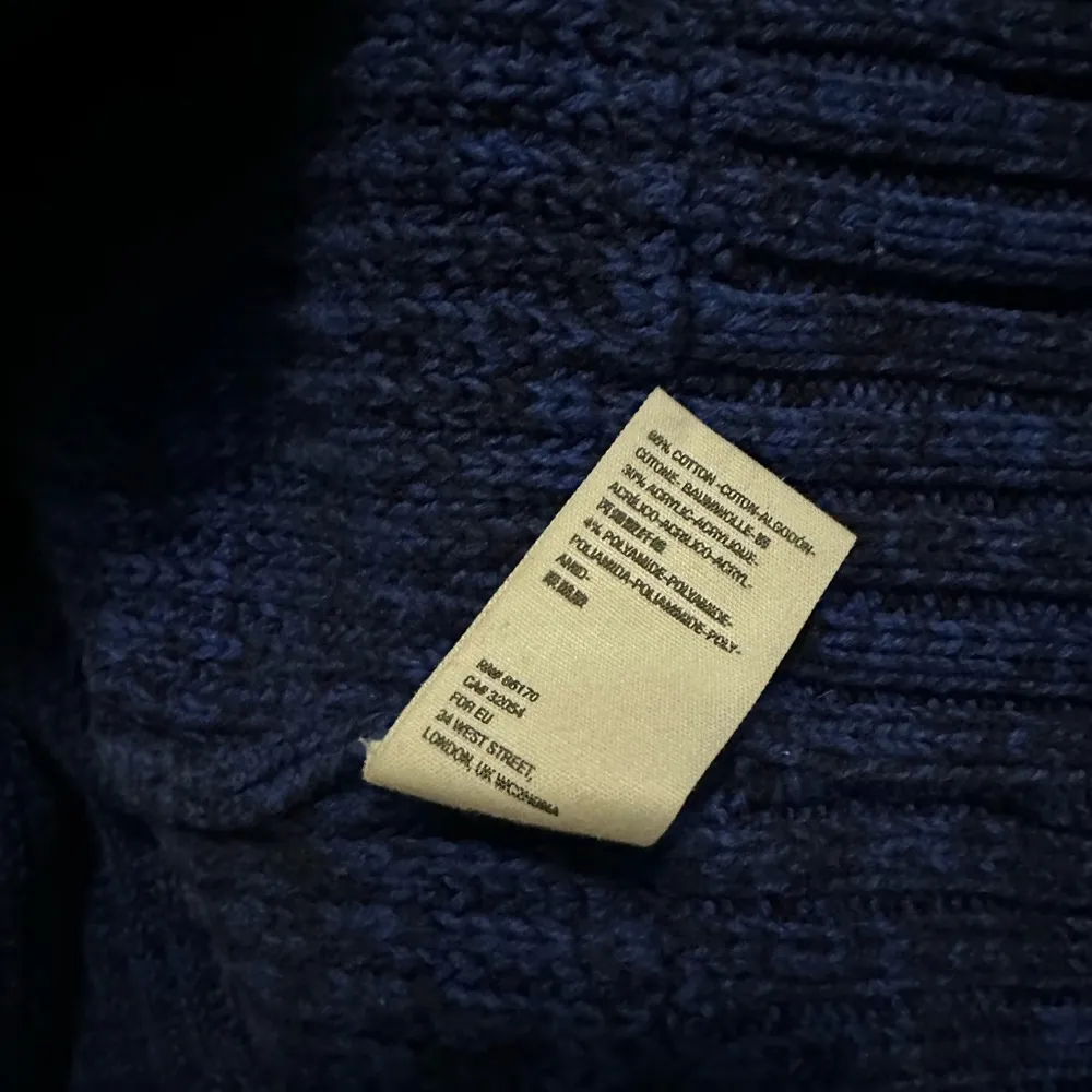 Free People High Hopes Chunky Knit Cardigan Open Front Cobalt Blue Size M - Image 5