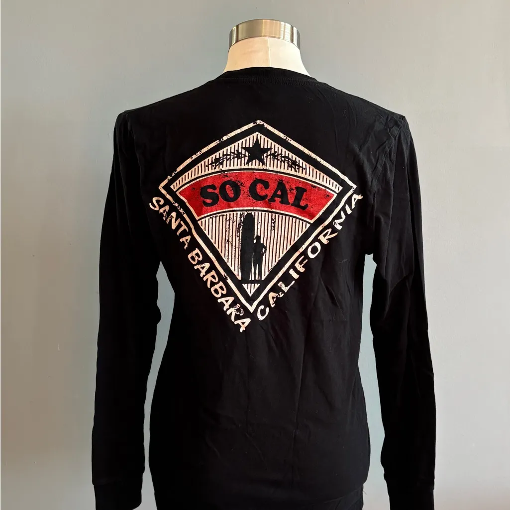 Black Long Sleeve Shirt with SoCal Logo - Image 2