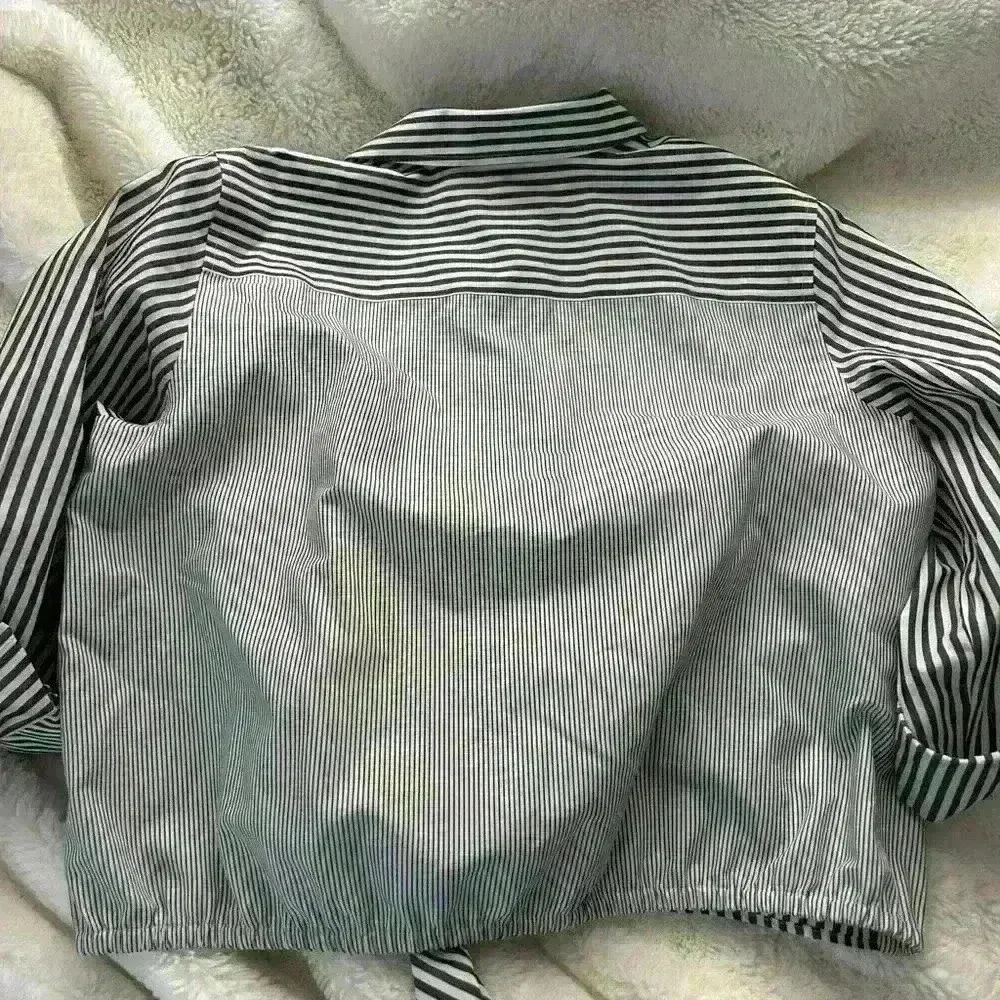 Chico’s Striped‎ Tie Front Button Up Blouse - Image 3