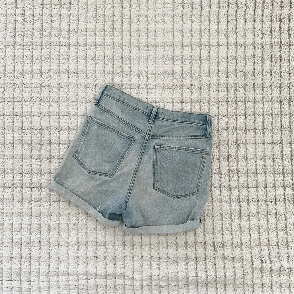 Madewell High Rise Denim Mid-Length Shorts - Image 3