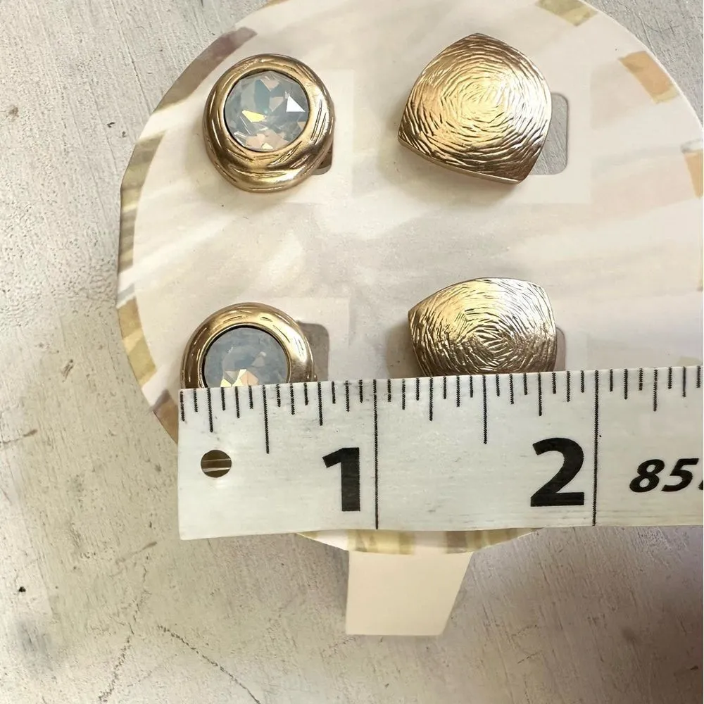 Chico’s  Kira palm box gift box with 2 clip on earrings - Image 6