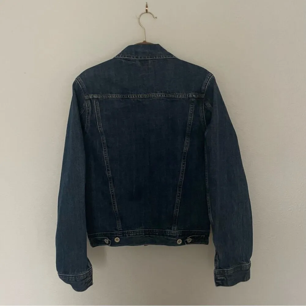 Jean Jacket Dark Wash Y2K 100% cotton - Image 3
