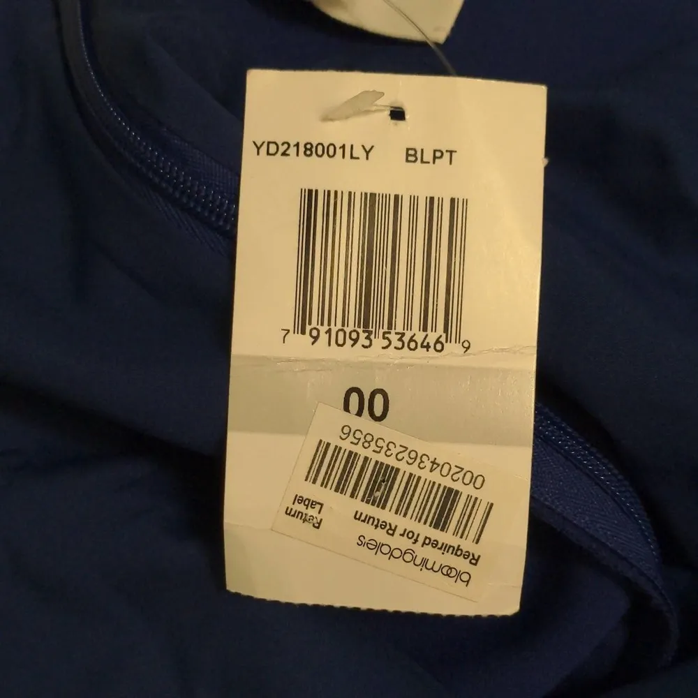 Likely Brooklyn Midi Dress Blue Stretch V Neck Sleeveless Slit Party 00 New - Image 11