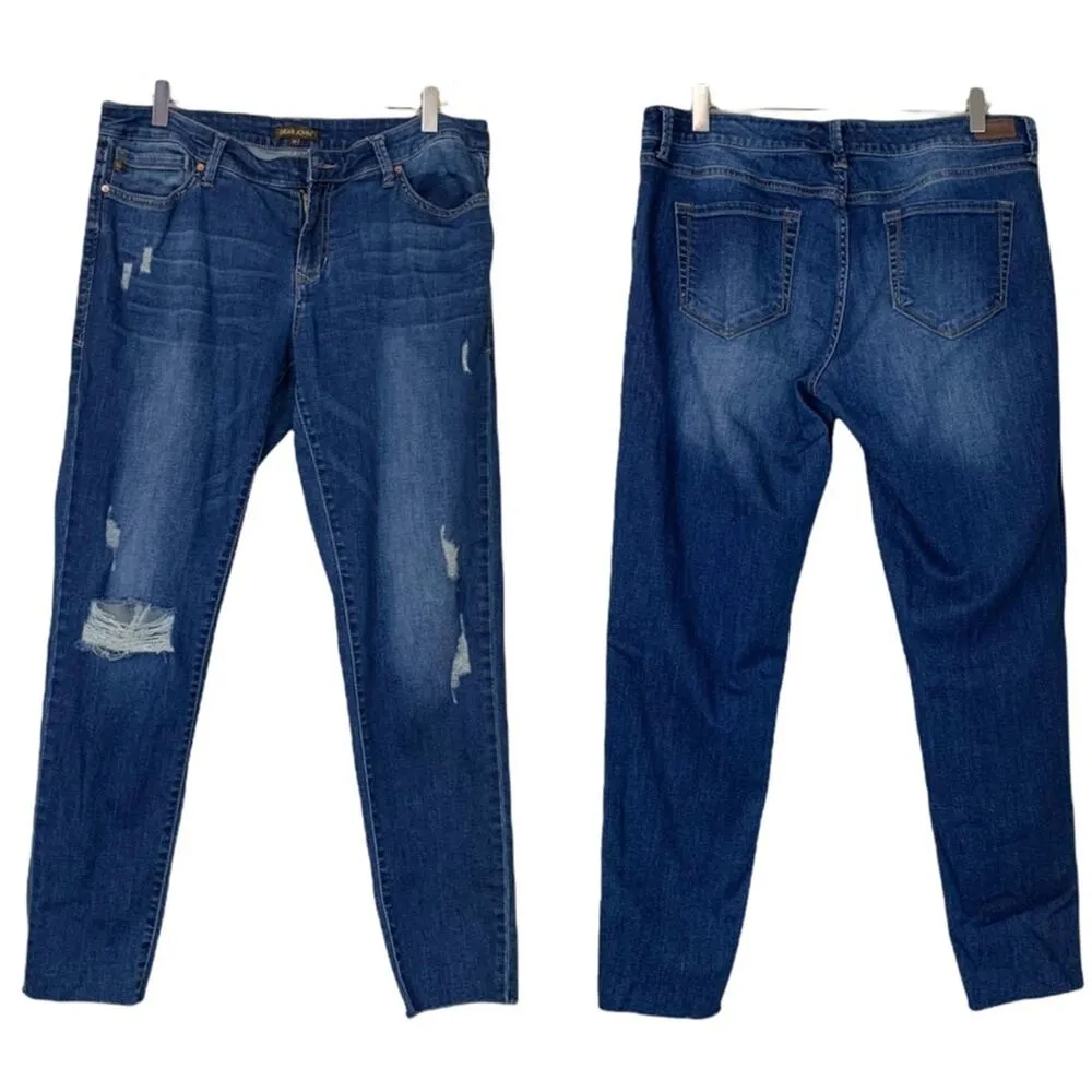 Dear John Joyrich Harvey Distressed Ankle Mid Rise Jeans Women's Size 31 - Image 8