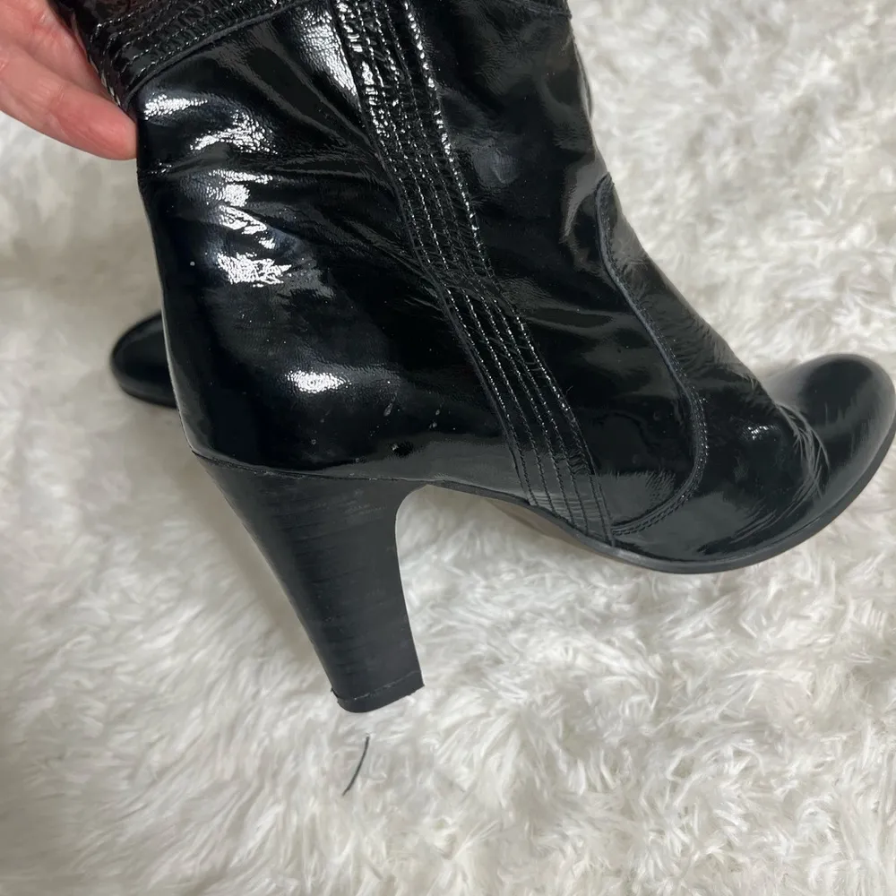Destroy Y2K patent leather boots 9.5 made in Spain - Image 4