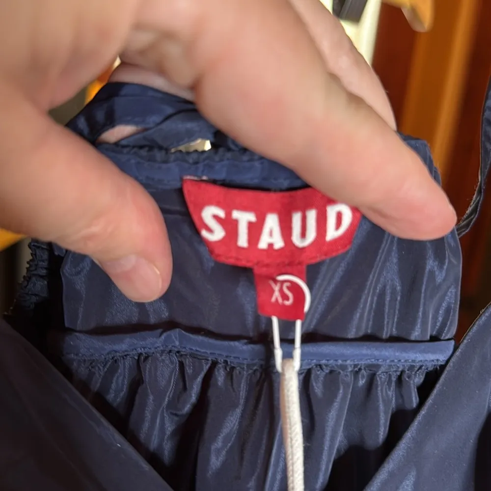 NWT STAUD Ripley Tiered Maxi Dress Navy Blue Size XS - Image 9