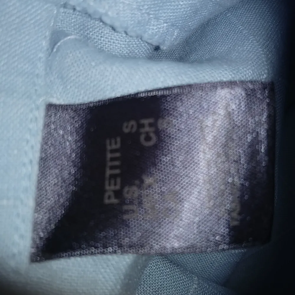 Liz Claiborne SP Sky Blue Linen Jacket Petite - Image 3