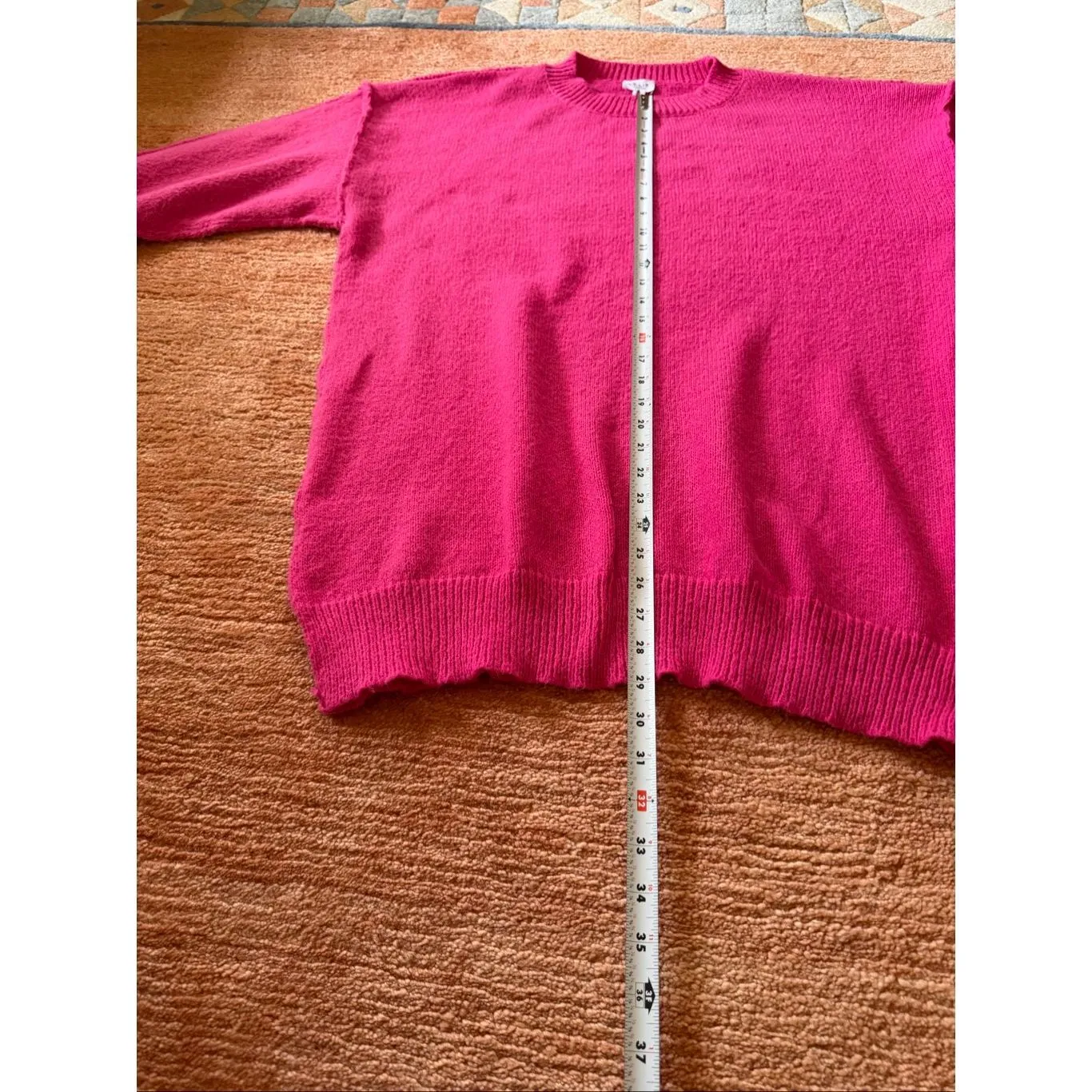 Le Lis Collection pink oversized knit sweater long sleeve pullover women’s M - Image 3