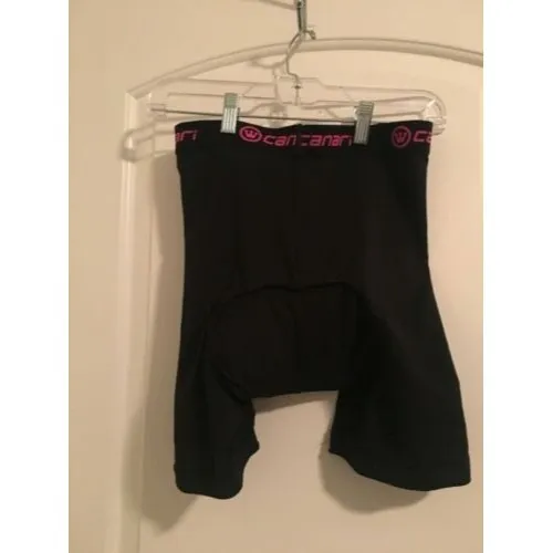 Canari Padded Cycling Bike Shorts Women's Size Large L Compression Black Pink - Image 8