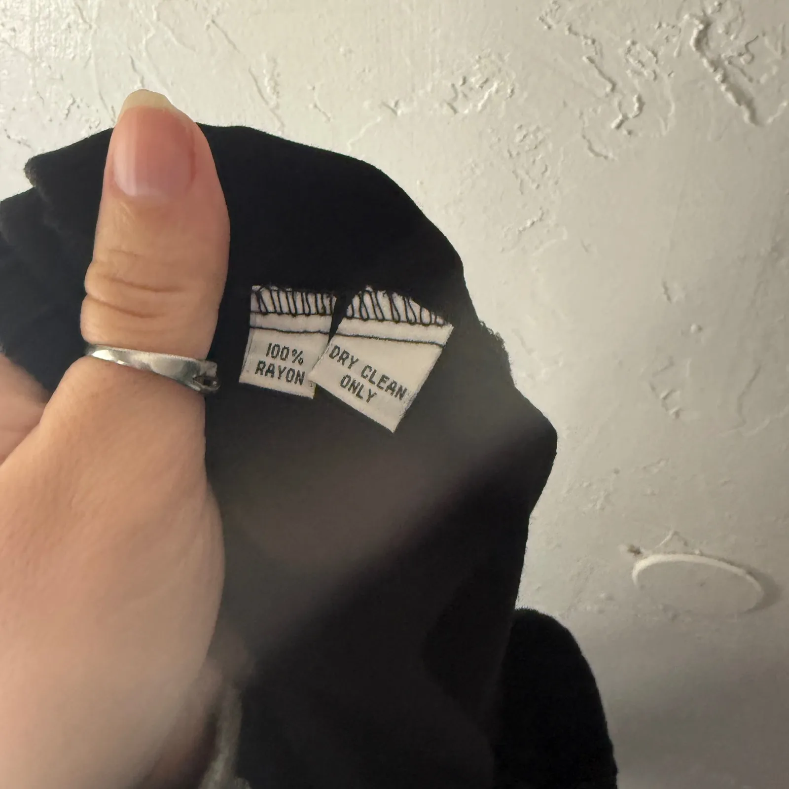 Studio‎ 90 Black Rayon Wide Leg Palazzo Pants Elastic Waist Petite P Boho Lagen - Image 5