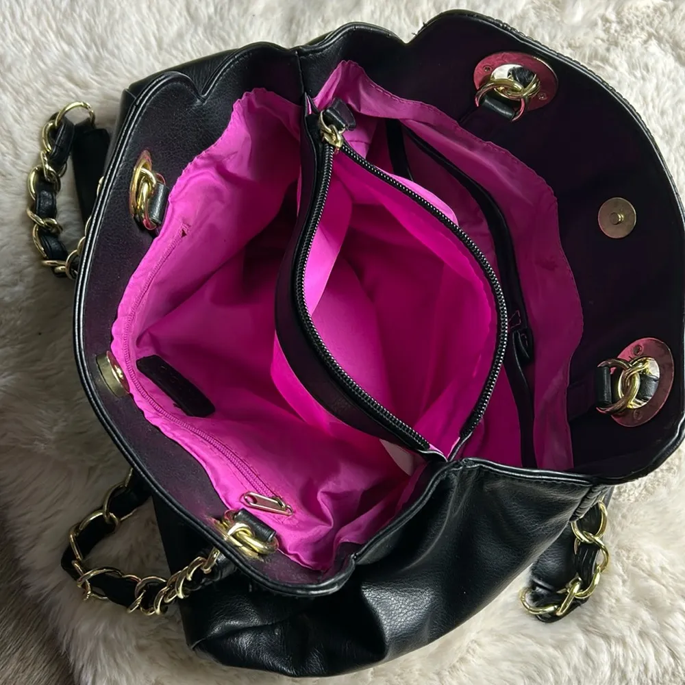 Nicole Miller Black Shoulder Bag - Image 13