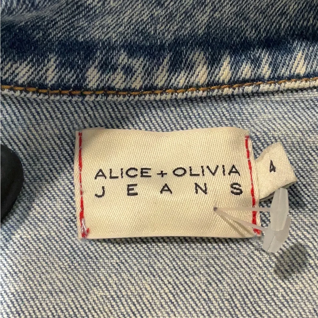 Alice + Olivia Blue Denim Dress - Image 4