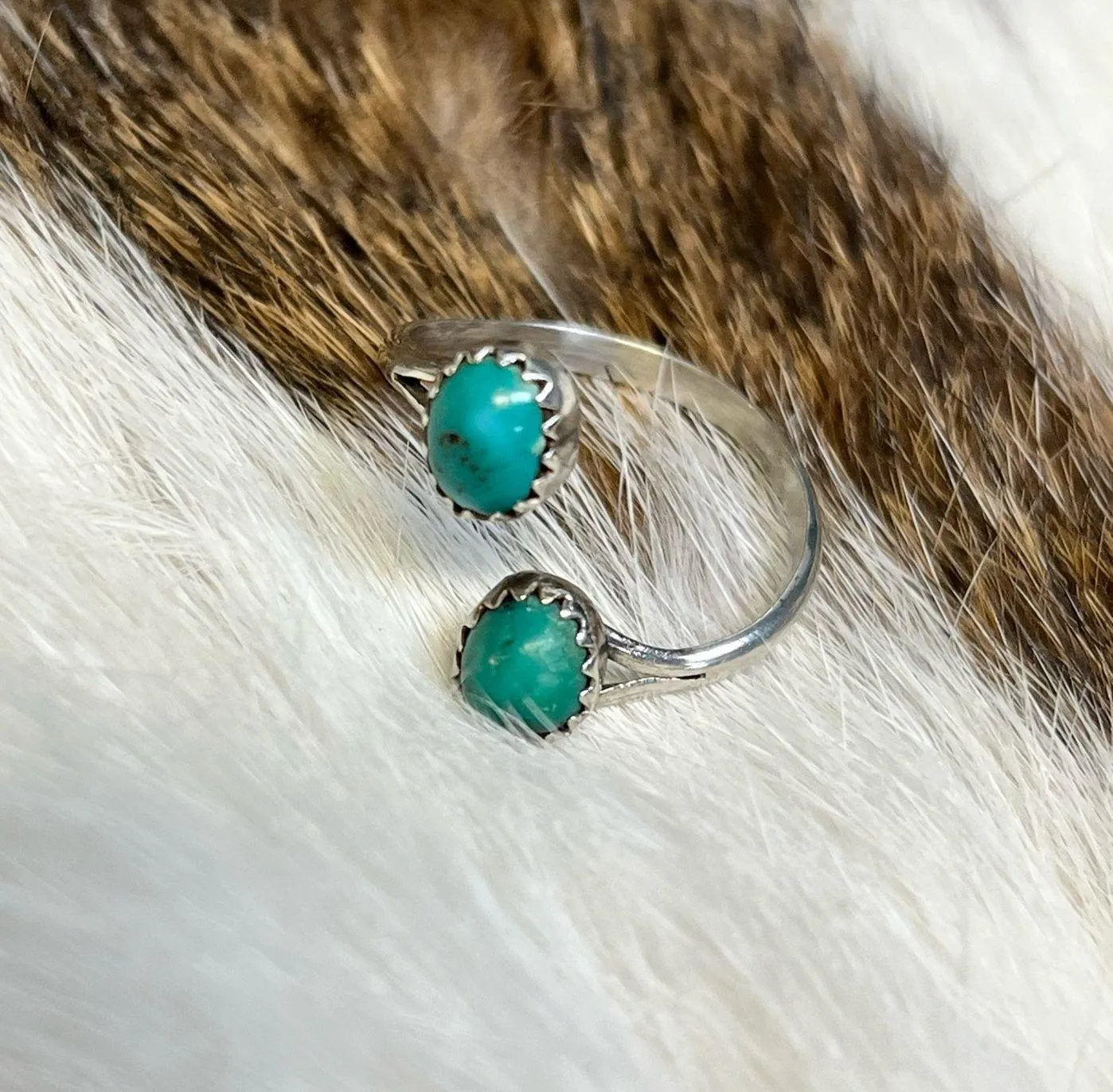 Sterling Silver Turquoise 925 Ring - Image 2