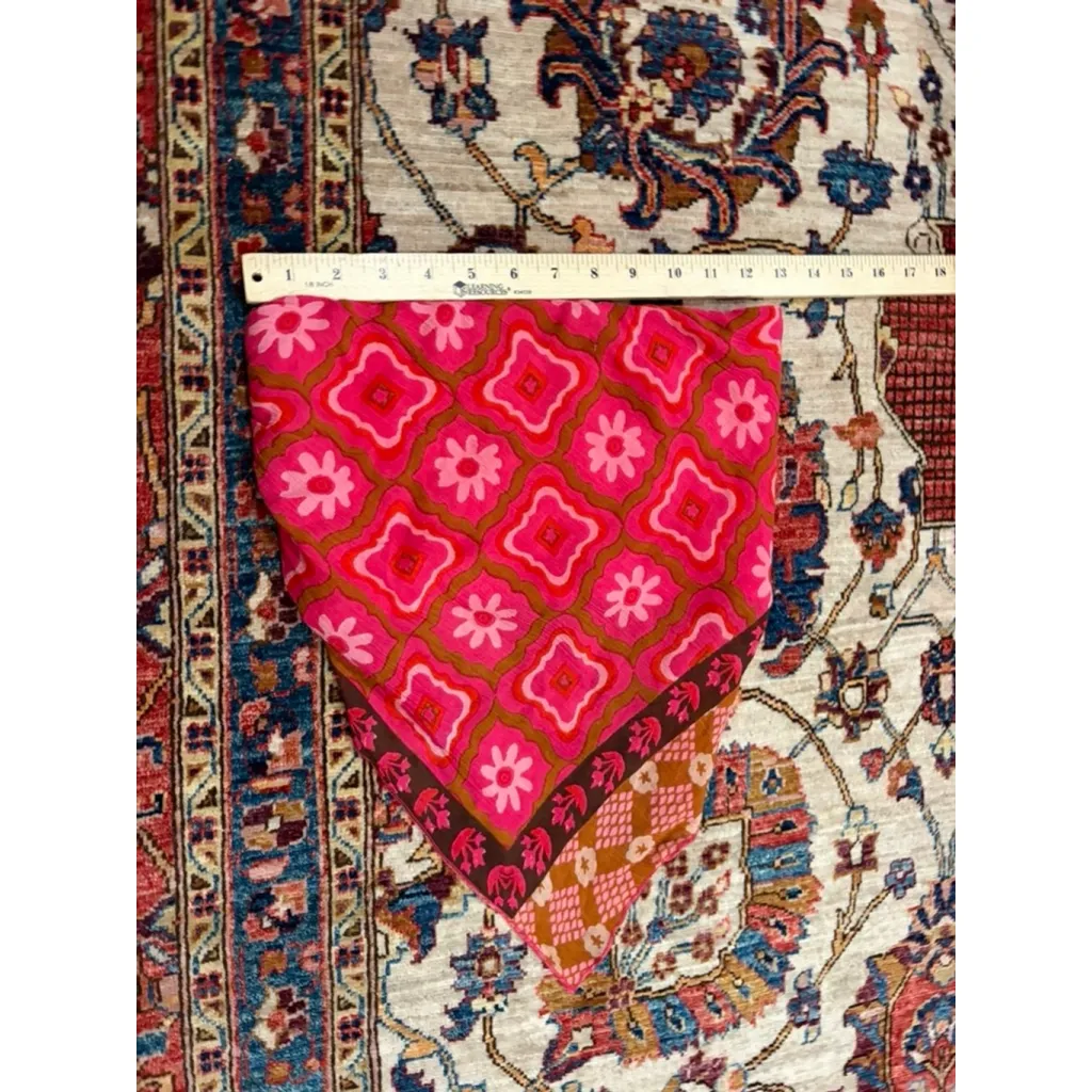 Free People FP One Pink Floral Geometric Bandana Tube Top Boho Festival Size L - Image 4