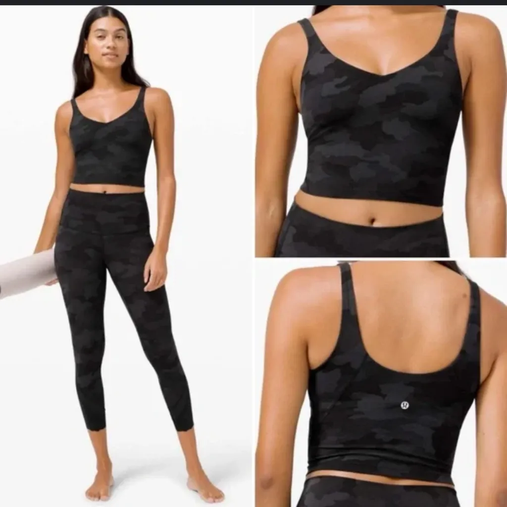 lululemon Camo Align Top and Wunder Train Leggings - Image 2