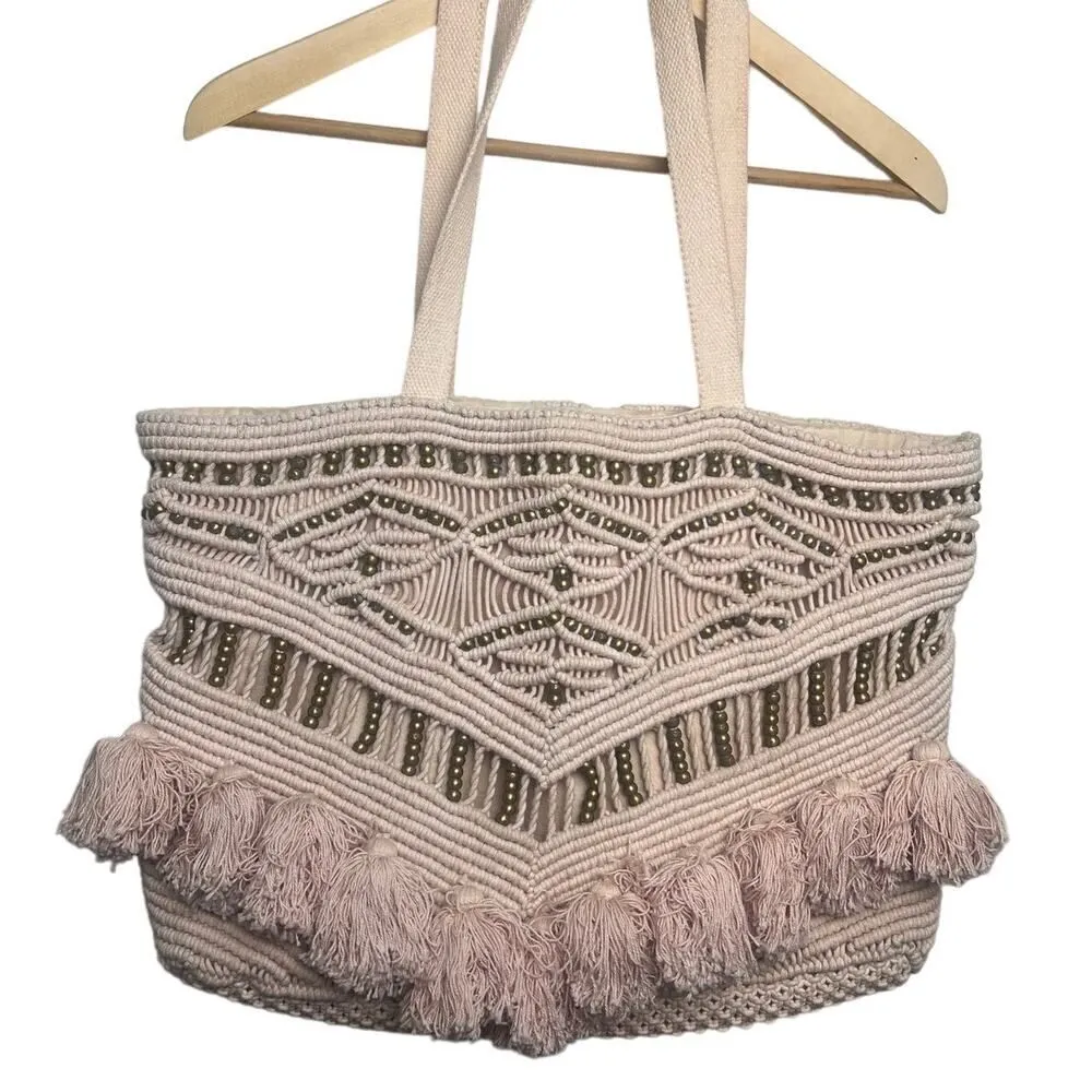 Cleobella Swoon Tote Bag in Blush - Image 3