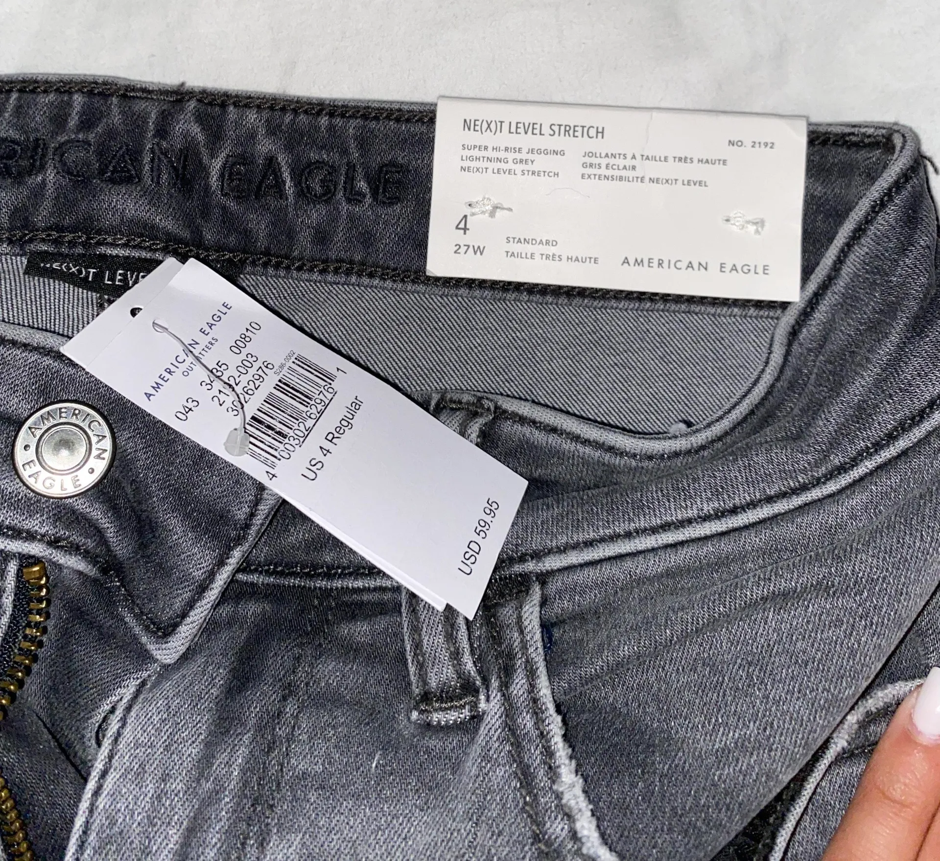 American Eagle Outfitters Grey Jeans - Image 3