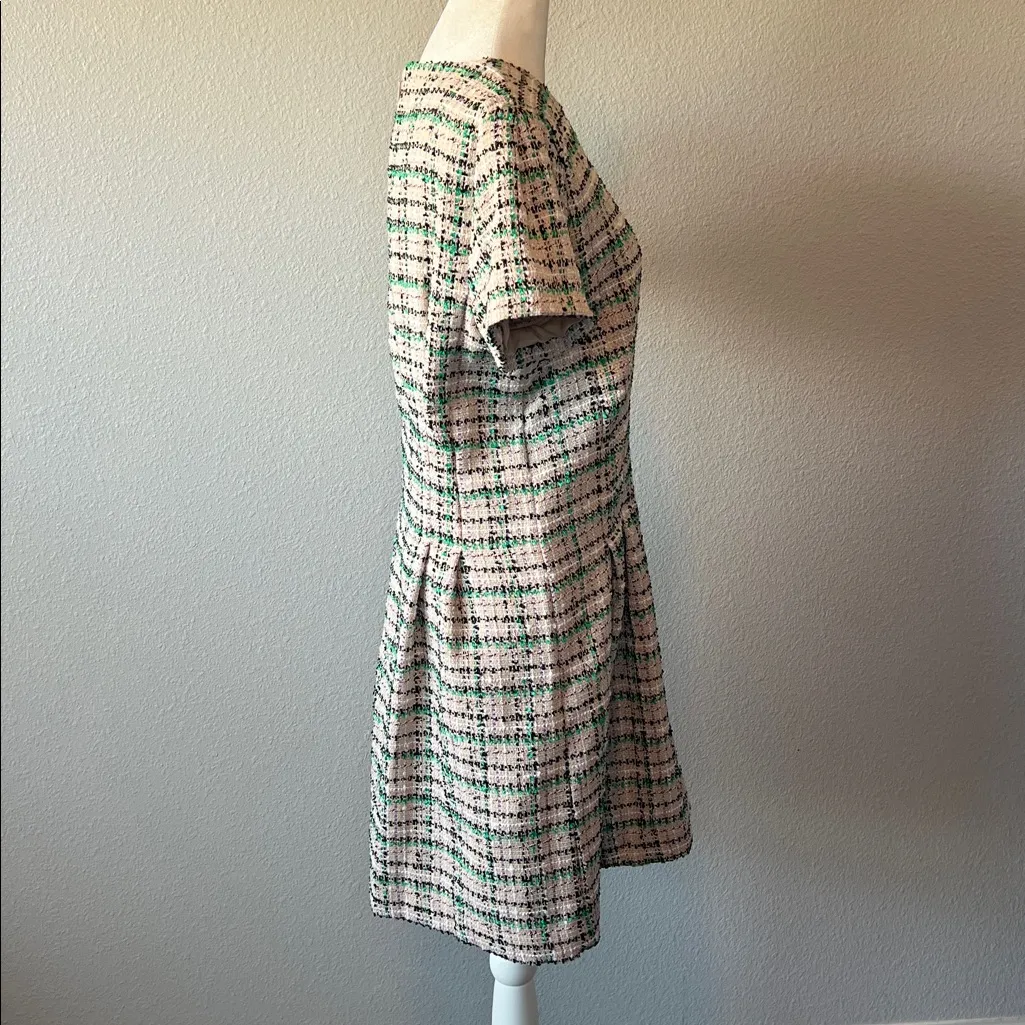 Ann Taylor Multicolor Tweed Pleated Skirt Dress Size 8 NWT - Image 3