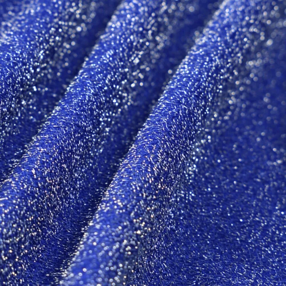 Berlook Navy Lurex Underwire Bikini Top and Navy Solid Lurex Bikini Bottom 32 Blue Size L - Image 6