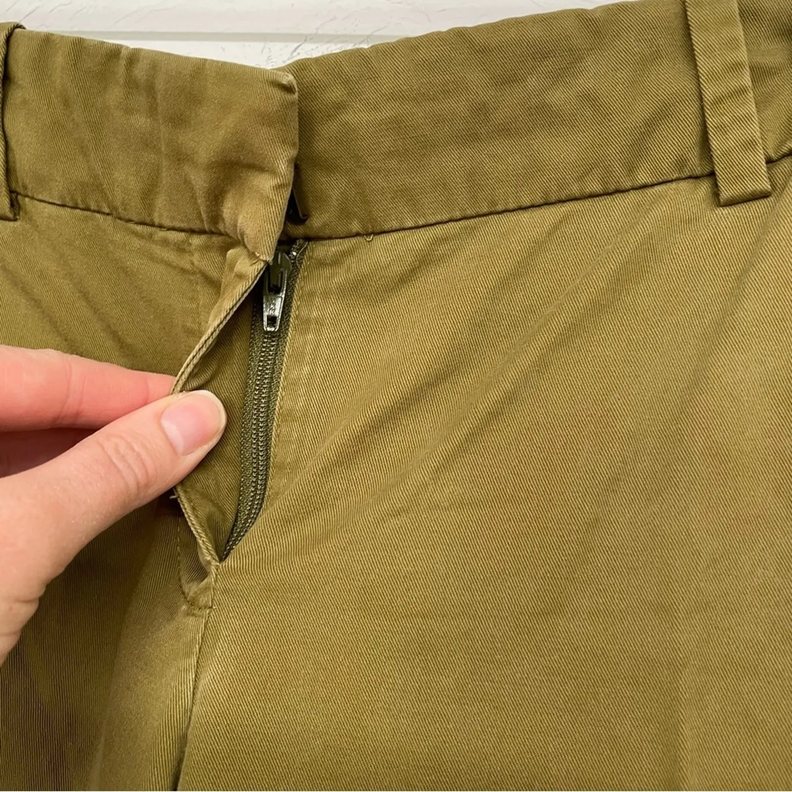 J Crew Chartreuse Green Cafe Capri Dress Pants Womens Trousers 2 Classic Work - Image 4