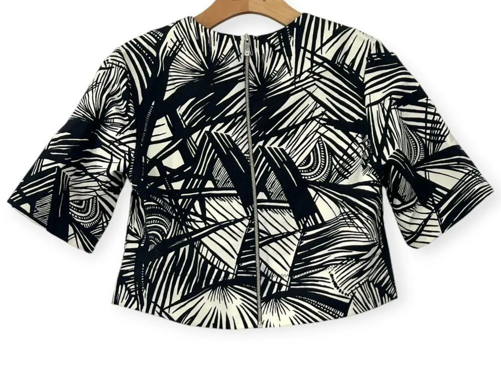 NWT  Elizabeth and James  S Lowell Cropped Jersey Top Short Sleeved Blouse $268 - Image 7