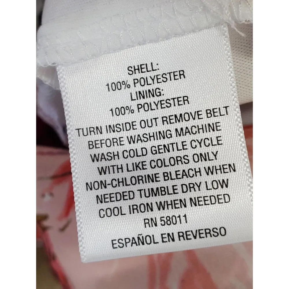 Thalia Sodi Women's Floral Polyester Round Neck Knee Length Dress Size Large - Image 10