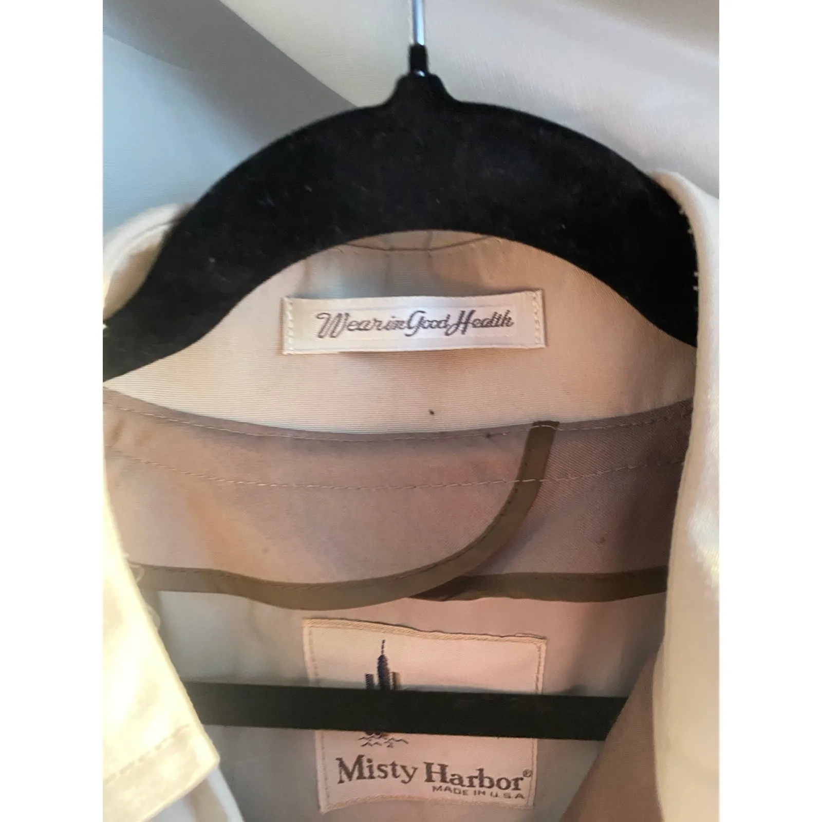 Vintage 90s Beige Trench Coat 10 Union Made Heritage Preppy Academia Longline Tan - Image 4