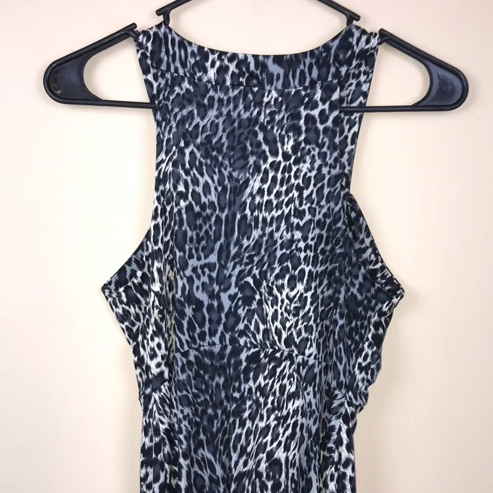 VTG Y2K Baby Phat Women’s Cheetah Print Jewel Ring Embellished Silky Blouse - Image 6