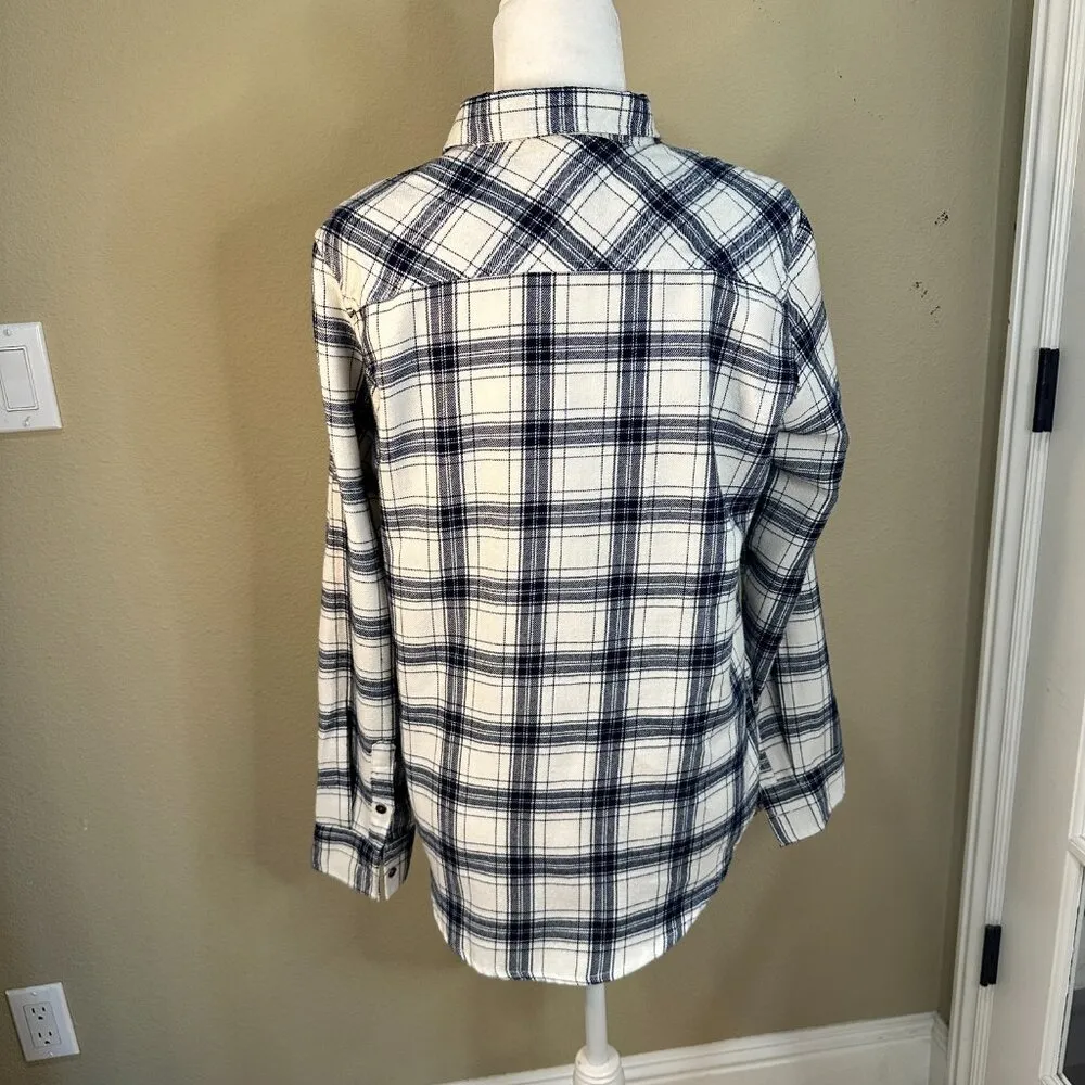 RIP CURL Plaid Button Down Flannel-like Surf Skate Shirt - large - Image 5