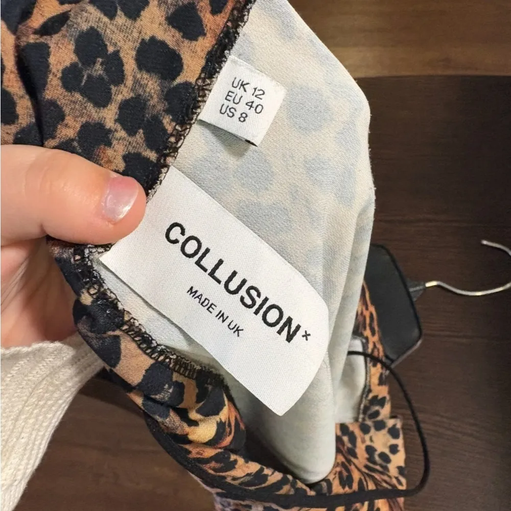 Collision Leopard Print Slip Dress - Image 3