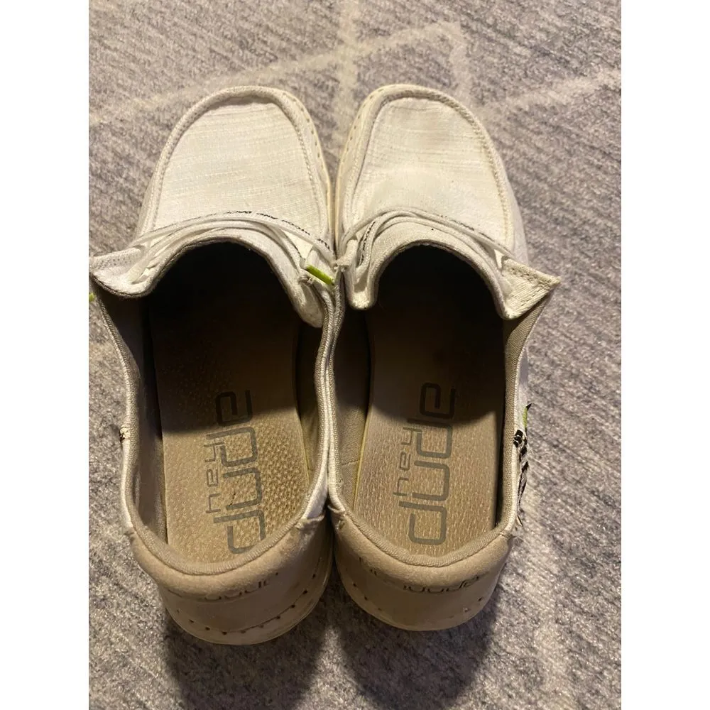 Hey Dude Women's Wendy Star White Lace Up Casual walking shoe size 8 - Image 4