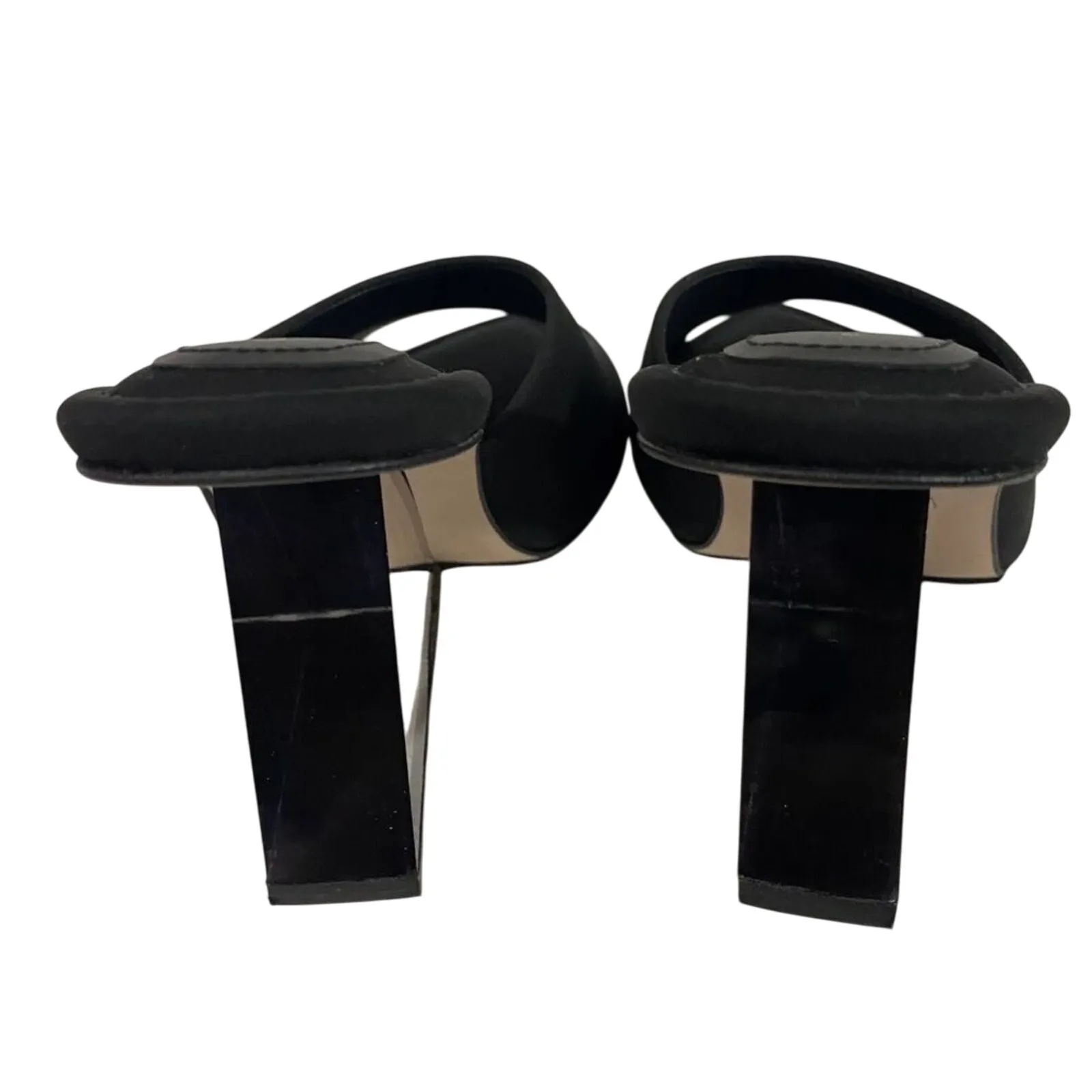 GOOD AMERICAN Clear Wedge Sandal Neoprene Open Toe Size 8.5 GA368N-X New in Box - Image 7