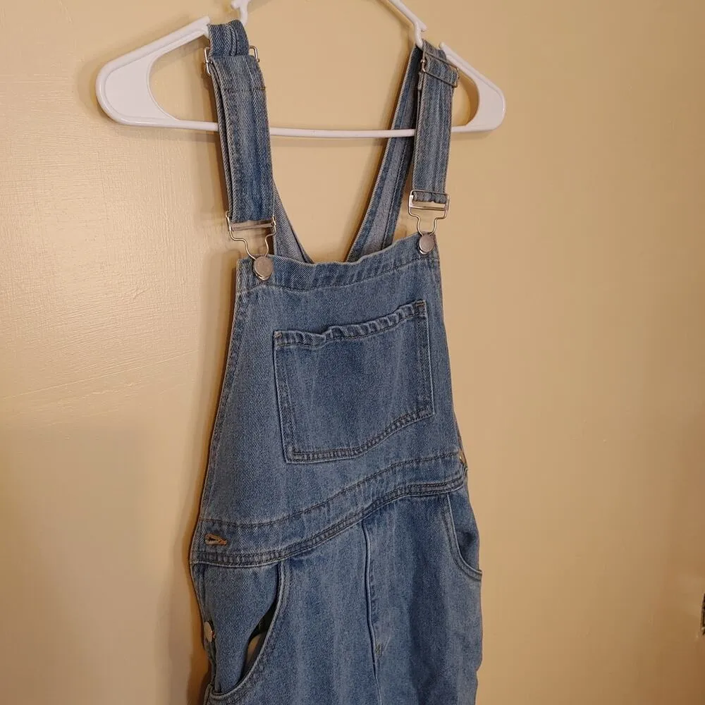 We Wore What Size Small Denim Cotton Overalls Blue Trendy Country Gardening - Image 10