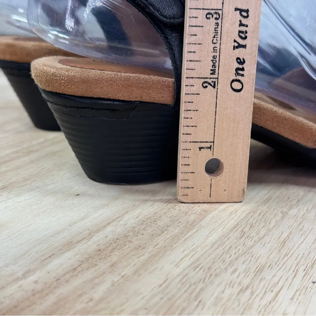 Rockport Cobb Hill Laurel Perforated Block Heel Mary Jane Shoes Black 7.5 - Image 9