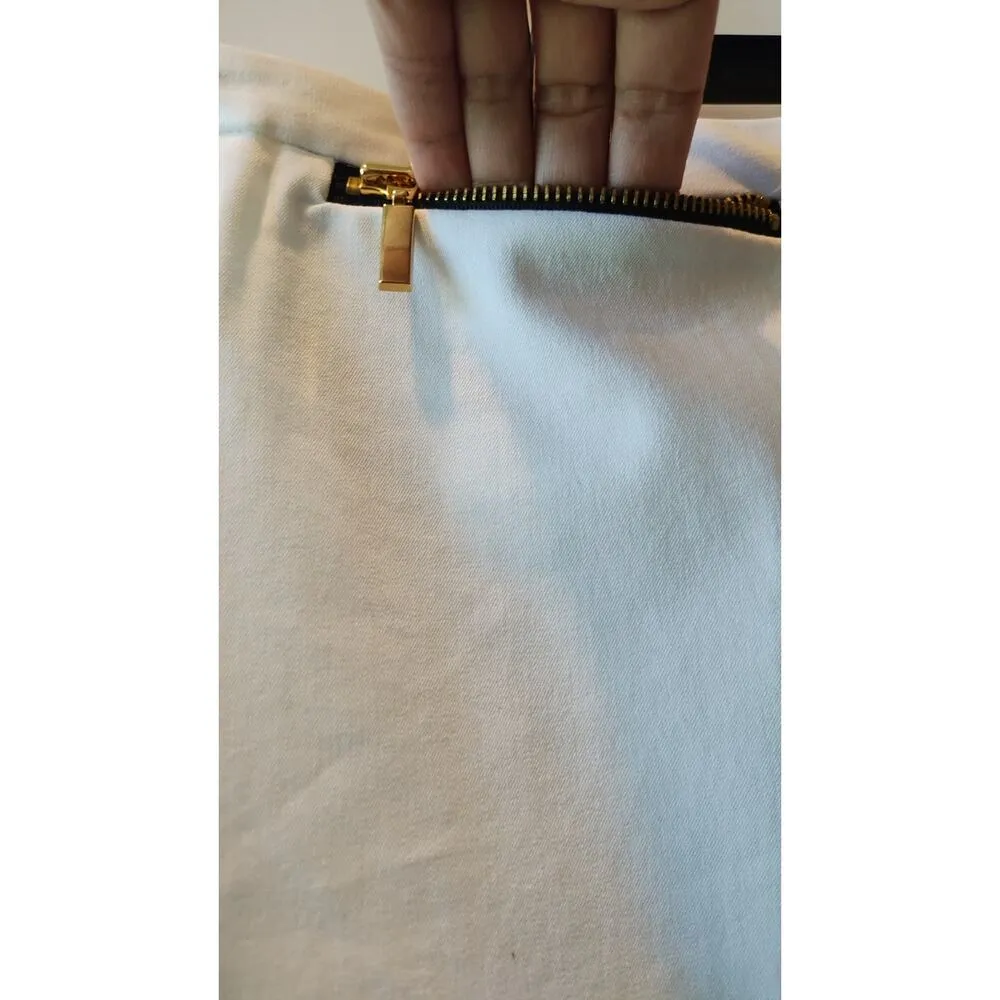 NTW Alfani slim Leg High Rise Career women’s Pants Size 16 Bright White - Image 3