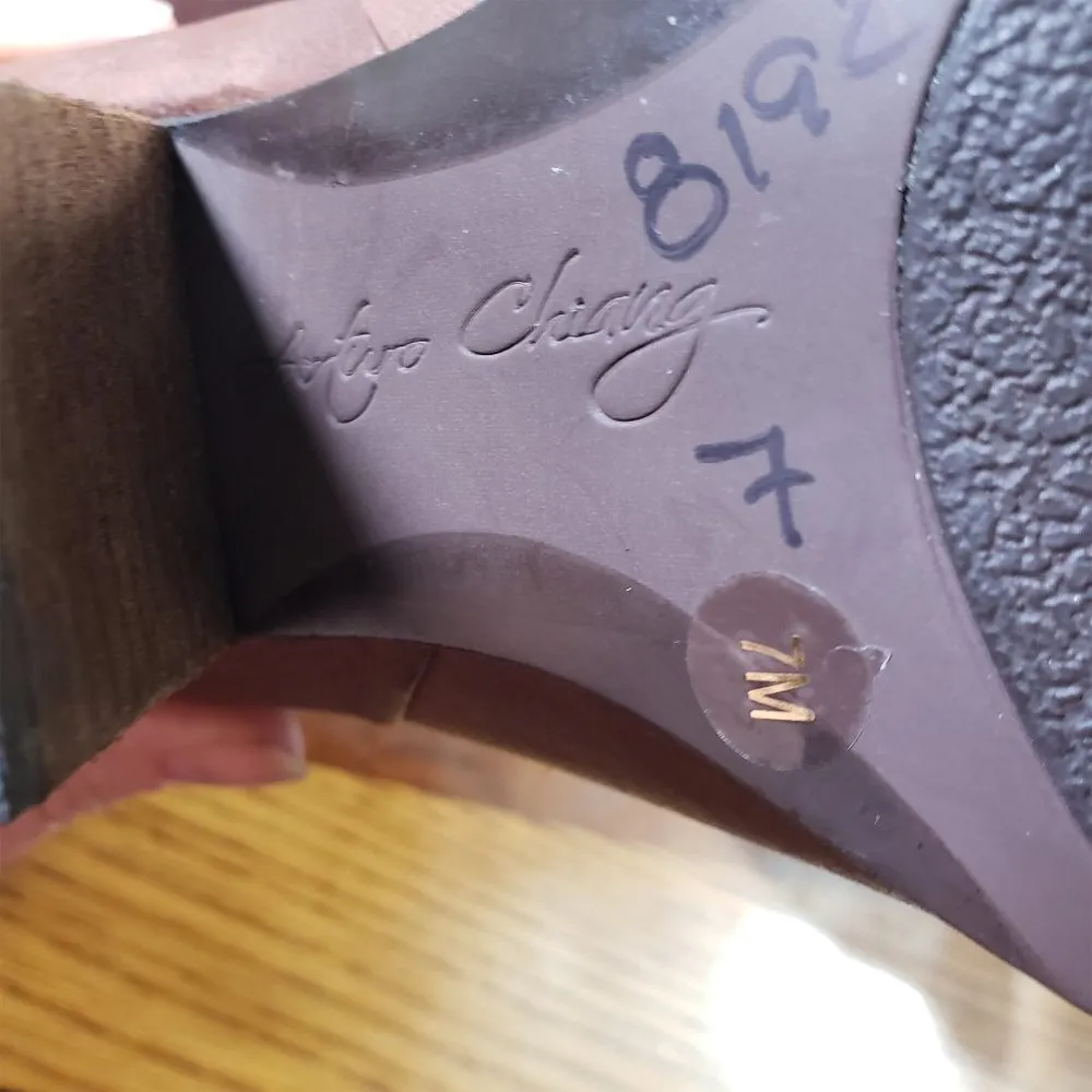 ARTURO CHIANG Women's Size 7 Brown At-Hadley Ankle Boots - Image 9