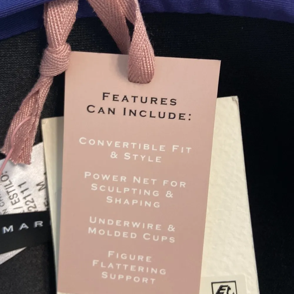 Alex Marie Solid Twist Front Bandeau color blue /purple size M brand new - Image 9