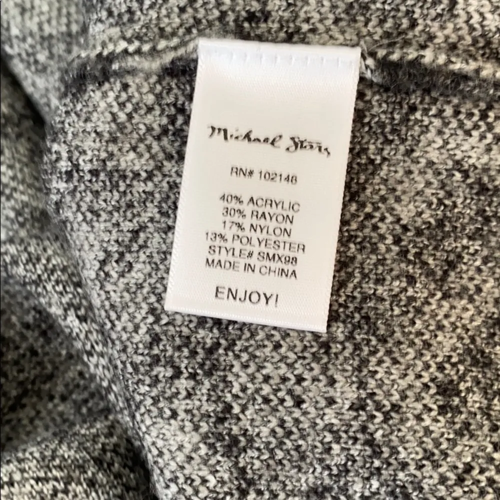 MICHAEL STARS Leopard Print Open Front Oversized Cardigan Size S NEW - Image 8