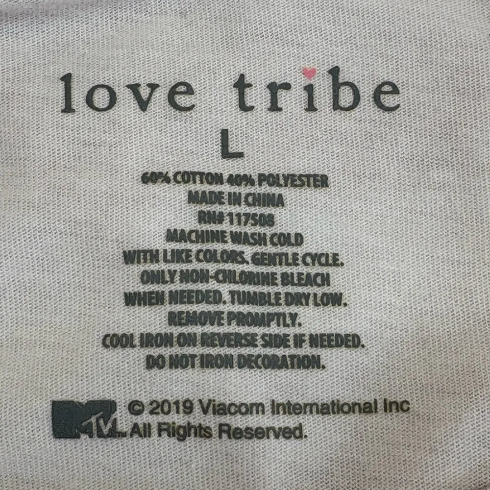 Love Tribe MTV Music Television Tie-Dye Long Sleeve Relaxed Fit Shirt - Image 7