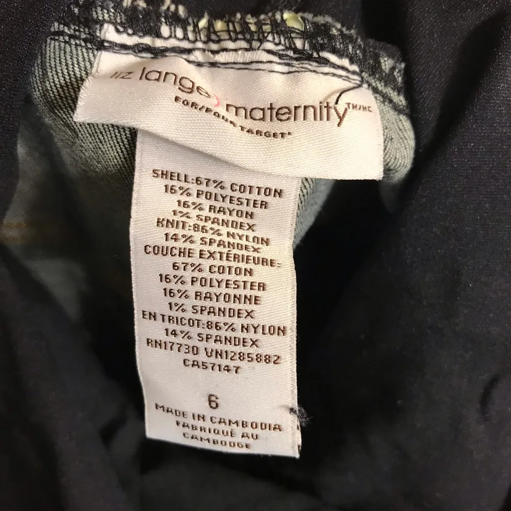 Nice pair of Dark Maternity Jeans Blue Size 6 - Image 3