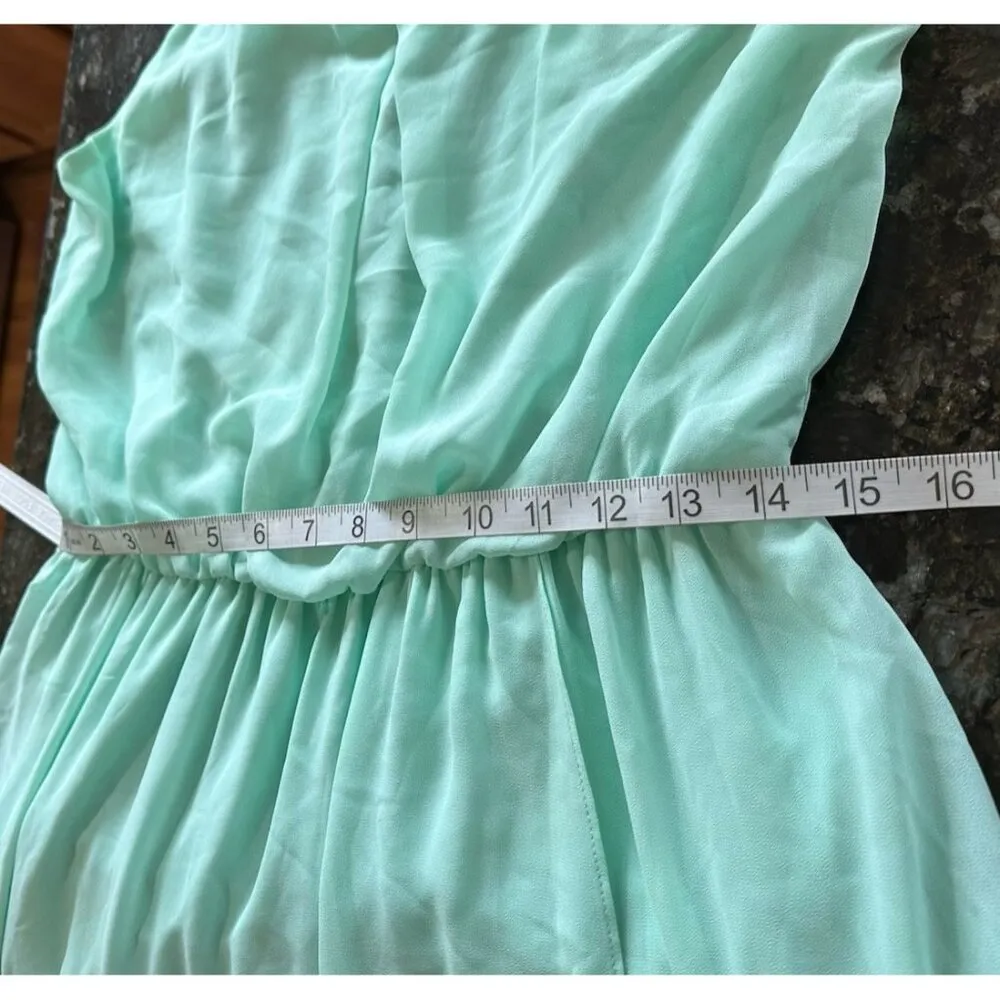 Womens Sea Green Dress Fairy Whimsigoth Feminine Coquette Adjustable Straps Sz L Size L - Image 8