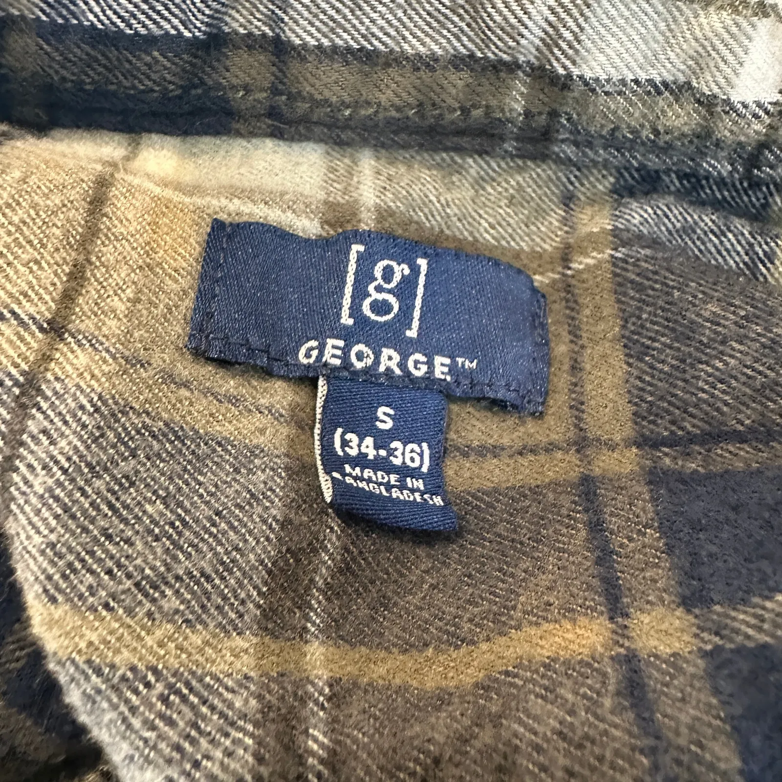 Montana State Bobcats Plaid Flannel Shirt SMALL Oversized MSU Football Tailgate Blue - Image 5