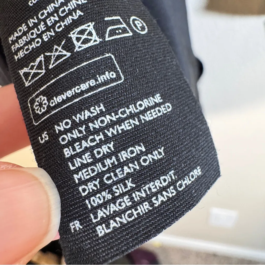 COS Black Silk Mini Dress Womens 2 Closet Staple LBD Lagenlook Quiet Luxury - Image 6