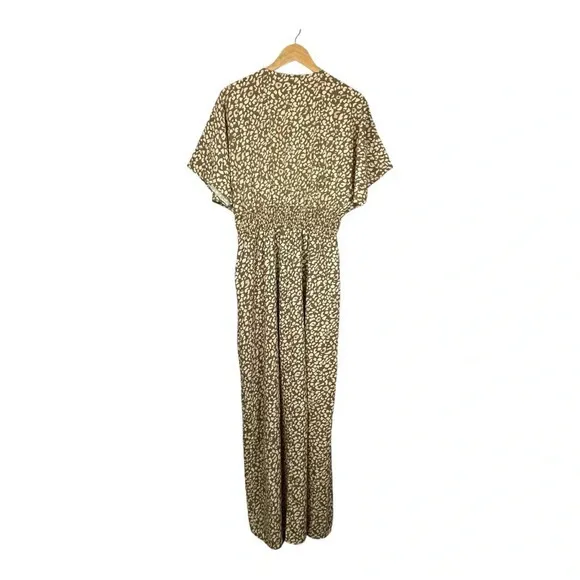 Dress Up Batwing Kaftan Style Leopard Print Maxi Dress Women‎ Size Large - Image 3