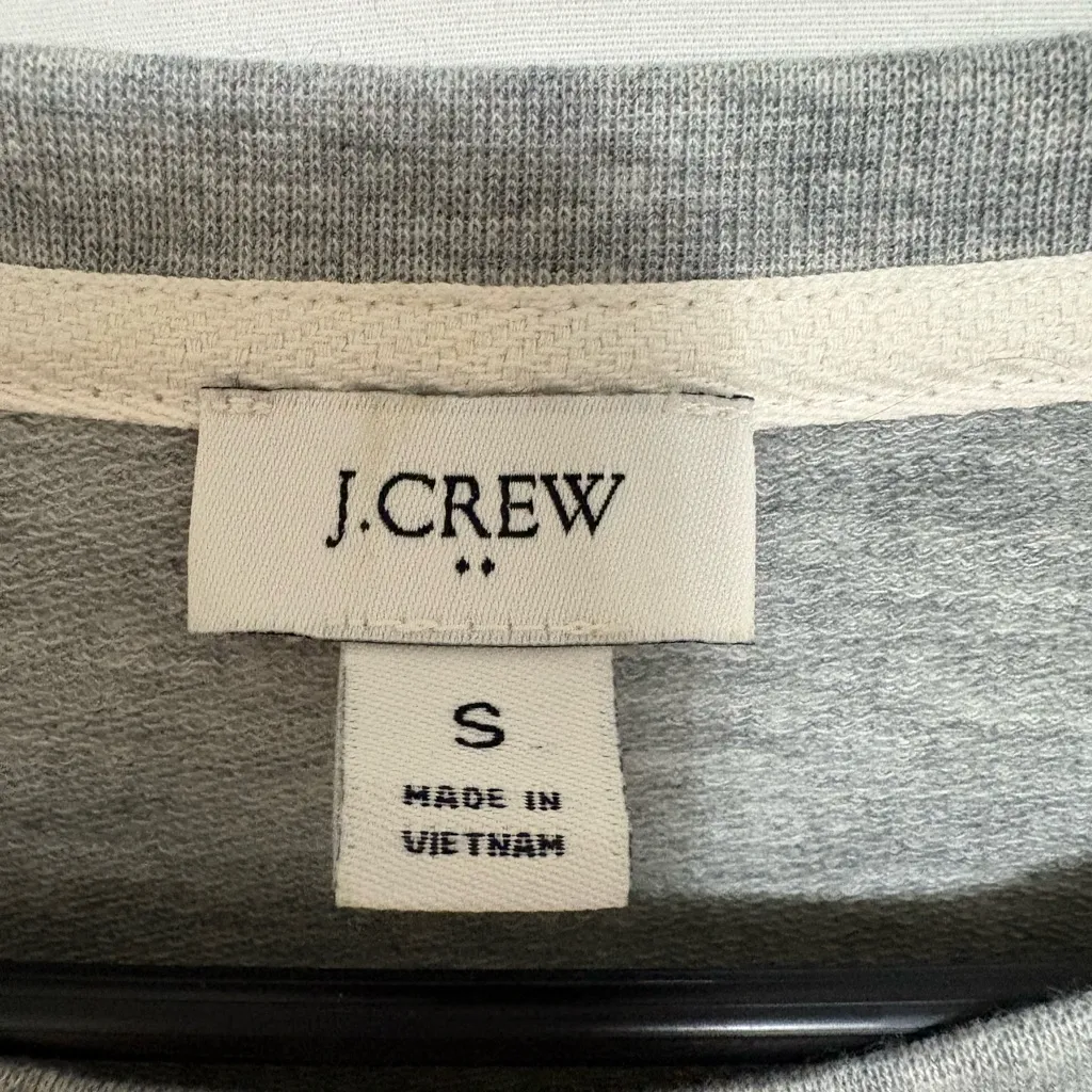 J. Crew Tiered Sweatshirt Mini Dress‎ Size Small - Image 2