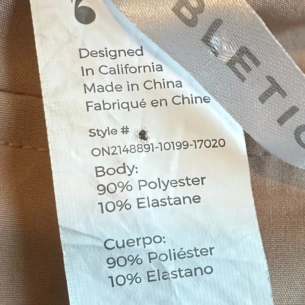 Fabletics Harmony Zip-Down Romper Shorts Cargo Safari w/ Belt Size XS Women's - Image 12