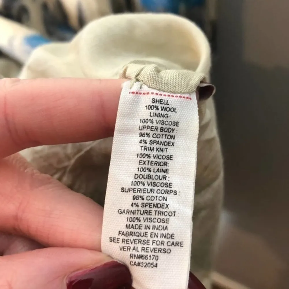 Free people crochet floral boho lined fit flare pocket dress waist bow medium - Image 13