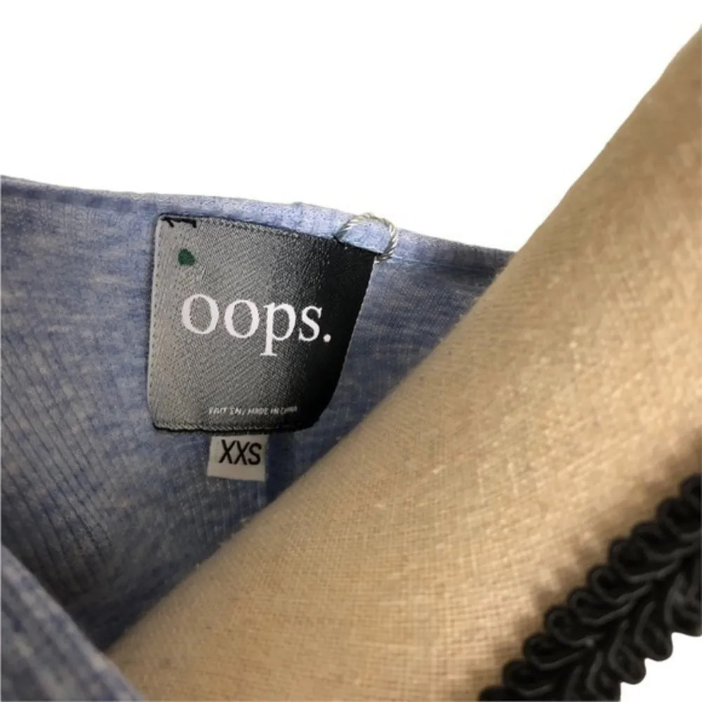 OOPS Women’s Blue Dolman Stripe Oversized Top Size XXS - Image 7