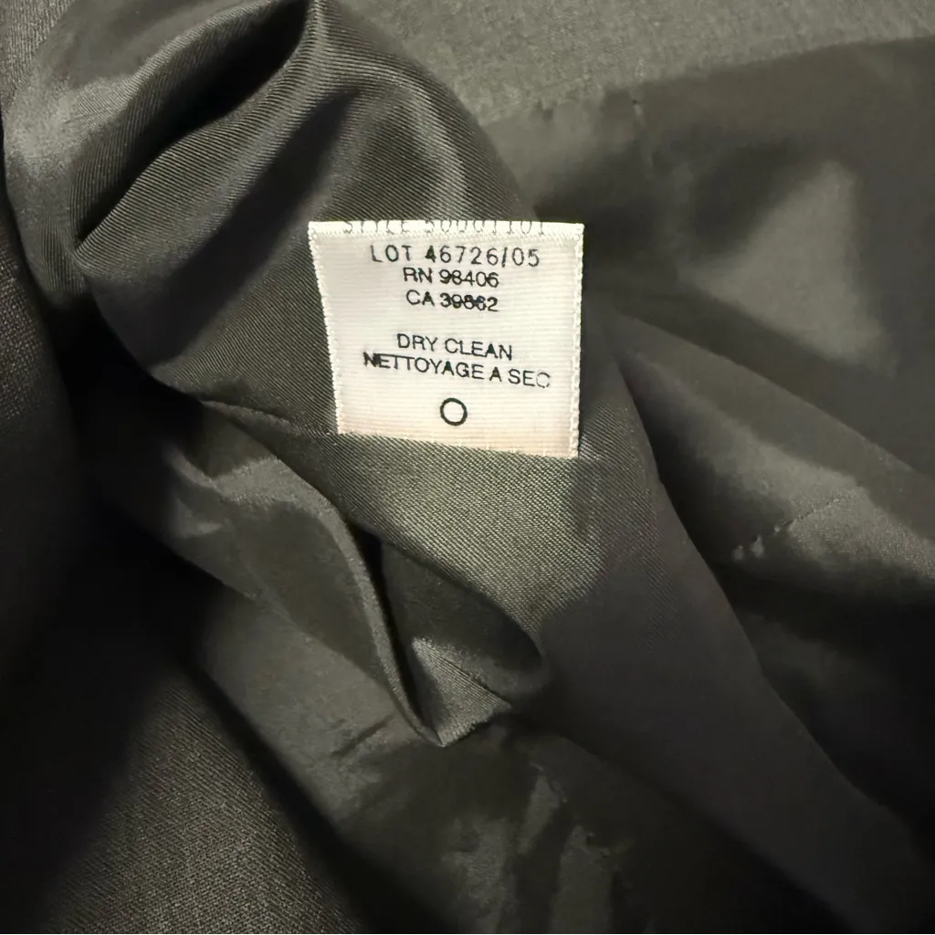 Theory  Tailored Wool Blend Blazer Jacket Size 0 - Image 4